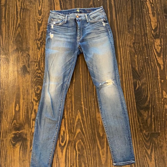 7 For All Mankind Denim - Seven skinny jeans sz29 women distressed